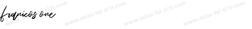 franicos one字体转换